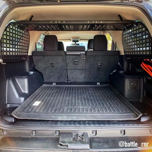 رف لوحة تخزين Rago Fabrication Molle لسيارة Toyota 4Runner الجيل الخامس 2010-2023 | صنع في الولايات المتحدة الأمريكية | حلول تخزين البضائع ذات الدفع الرباعي in Saudi Arabia