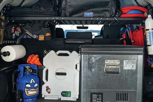 رف لوحة تخزين Rago Fabrication Molle لسيارة Toyota 4Runner الجيل الخامس 2010-2023 | صنع في الولايات المتحدة الأمريكية | حلول تخزين البضائع ذات الدفع الرباعي in Saudi Arabia