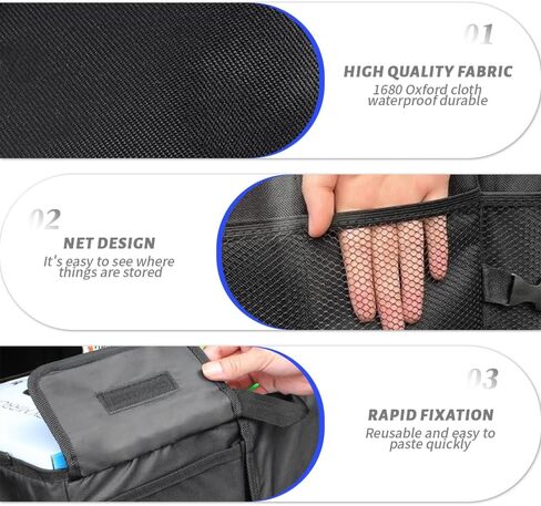 منظم تخزين صندوق السيارة من إيستبوندو، منظم صندوق السيارة متعدد الوظائف قابل للطي لسيارات الدفع الرباعي والشاحنات والشاحنات الصغيرة، صندوق تخزين السيارة ذو السعة الكبيرة، منظم البقالة in Kuwait