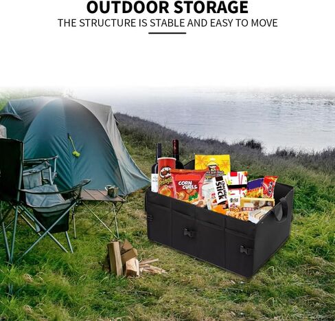 منظم تخزين صندوق السيارة من إيستبوندو، منظم صندوق السيارة متعدد الوظائف قابل للطي لسيارات الدفع الرباعي والشاحنات والشاحنات الصغيرة، صندوق تخزين السيارة ذو السعة الكبيرة، منظم البقالة in Kuwait