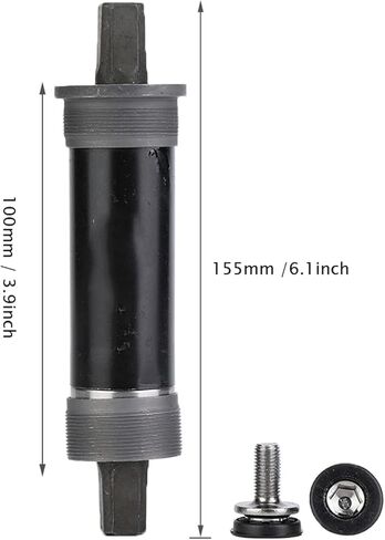Keenso Bicycle Bottom Bracket, Bicycle Square Tapered Threaded Bottom Bracket BSA with Screws for Fat Snow Bike 80 * 142 100 * 155 100 * 177 mm in Saudi Arabia