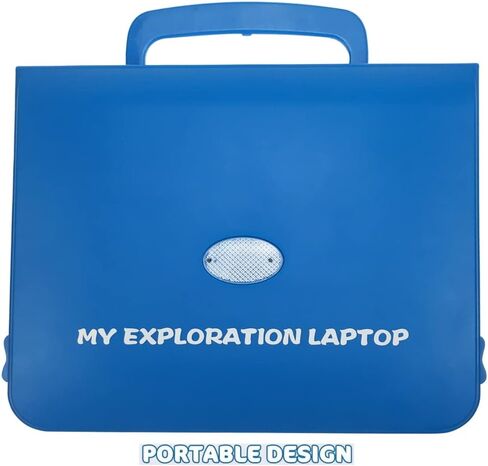 كمبيوتر محمول تعليمي تعليمي من Tech Kidz My Exploration Toy، 80 لعبة وأنشطة تعليمية صعبة، شاشة LCD ولوحة مفاتيح وماوس متضمنة (أزرق)، للأعمار من 5 سنوات فما فوق in Kuwait