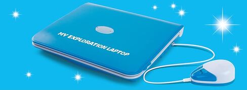 كمبيوتر محمول تعليمي تعليمي من Tech Kidz My Exploration Toy، 80 لعبة وأنشطة تعليمية صعبة، شاشة LCD ولوحة مفاتيح وماوس متضمنة (أزرق)، للأعمار من 5 سنوات فما فوق in Kuwait