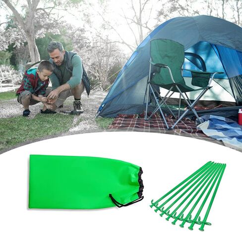 Bag Camping Tent Stakes Heavy Duty Lime Nylon Sack Waterproof Pocket Ditty Camp Accesorries Storage Peg Bag in Saudi Arabia