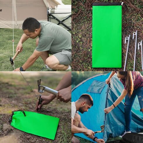 Bag Camping Tent Stakes Heavy Duty Lime Nylon Sack Waterproof Pocket Ditty Camp Accesorries Storage Peg Bag in Saudi Arabia