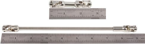 SCX10 Drive Shaft 2PCS SCX10 Driveshaft Stainless Steel Rear Front Driver Shaft 68-229mm Cut to Length for 1/10 RC Crawler LCG Rig Sportsy Scalers GSPEED Capra SCX10 Pro Element DIY SCX10 (Black) in Saudi Arabia