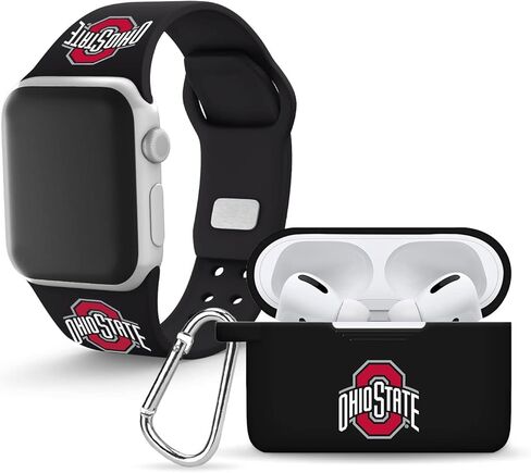 Affinity Bands The Ohio State Buckeyes Silicone Band Combo Compatible with Apple Watch and AirPods Pro (42/44/45mm) in Saudi Arabia