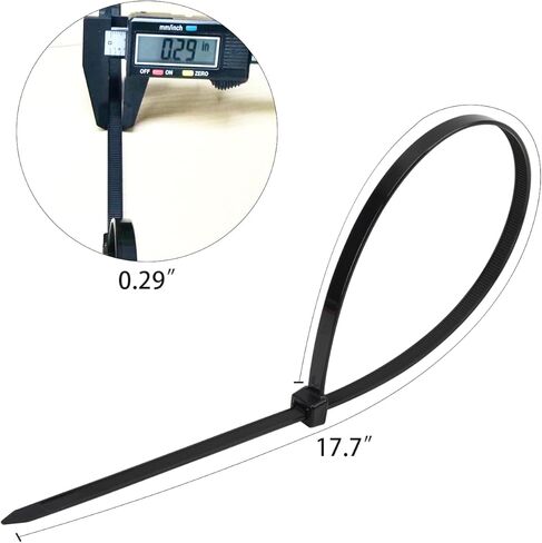 XSTRAP STANDARD ربطات عنق بسحاب ملونة بأحجام متنوعة 800 حزمة 4+6+8+10+12 بوصة، ربطات كابل من النايلون الخفيف بوزن 40 رطل، لفافات ربط بسحاب ذاتية القفل مثالية للمنزل والحديقة والمكتب وورشة العمل in Kuwait