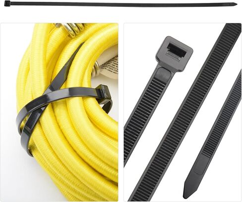 XSTRAP STANDARD ربطات عنق بسحاب ملونة بأحجام متنوعة 800 حزمة 4+6+8+10+12 بوصة، ربطات كابل من النايلون الخفيف بوزن 40 رطل، لفافات ربط بسحاب ذاتية القفل مثالية للمنزل والحديقة والمكتب وورشة العمل in Kuwait