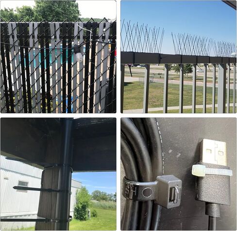 XSTRAP STANDARD ربطات عنق بسحاب ملونة بأحجام متنوعة 800 حزمة 4+6+8+10+12 بوصة، ربطات كابل من النايلون الخفيف بوزن 40 رطل، لفافات ربط بسحاب ذاتية القفل مثالية للمنزل والحديقة والمكتب وورشة العمل in Kuwait