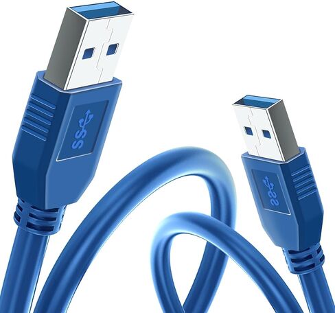Guaroven USB 3.0 A to A Male Cable (5Ft), Super Speed USB to USB Cable 3.0 5Gbps, Compatible with Hard Disk Drive,Laptop Cooler,Set-top Box,DVD Player in Saudi Arabia