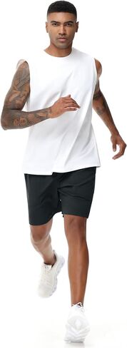 شورت الجري الرجالي من THE GYM PEOPLE خفيف الوزن وسريع الجفاف مع جيوب بسحاب برباط in Kuwait