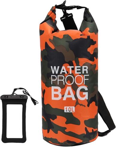 Loovit Waterproof Dry Bag 2L/5L/10L/15L/20L/30L, Roll Top Sack Keeps Gear Dry for Kayaking, Rafting, Boating, Swimming, Camping, Hiking, Beach, Fishing with Free Waterproof Phone Case in Saudi Arabia