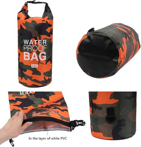 Loovit Waterproof Dry Bag 2L/5L/10L/15L/20L/30L, Roll Top Sack Keeps Gear Dry for Kayaking, Rafting, Boating, Swimming, Camping, Hiking, Beach, Fishing with Free Waterproof Phone Case in Saudi Arabia