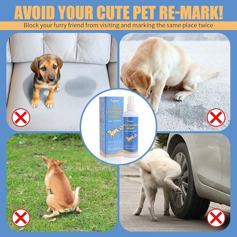 LARICEO Not Here Pet Spray - Prevent Unwanted Marking - Safe and Easy to Use - Indoor and Outdoor Training Aid -Pee Safe Dog Spray- 8oz Spray in Kuwait