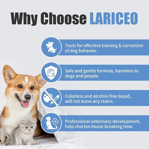 LARICEO Not Here Pet Spray - Prevent Unwanted Marking - Safe and Easy to Use - Indoor and Outdoor Training Aid -Pee Safe Dog Spray- 8oz Spray in Kuwait