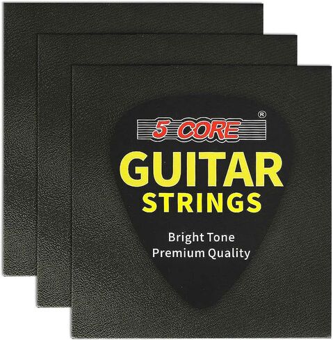 5 Core 3 Packs Guitar strings 6 Nickel Acoustic Electric Guitar Strings, guitar & bass accessories, Light, Gauge 0.09-0.042 Nickel Wound Shield Package Corrosion-Free GS El 3 SET in Saudi Arabia