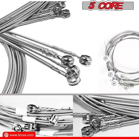 5 Core 3 Packs Guitar strings 6 Nickel Acoustic Electric Guitar Strings, guitar & bass accessories, Light, Gauge 0.09-0.042 Nickel Wound Shield Package Corrosion-Free GS El 3 SET in Saudi Arabia