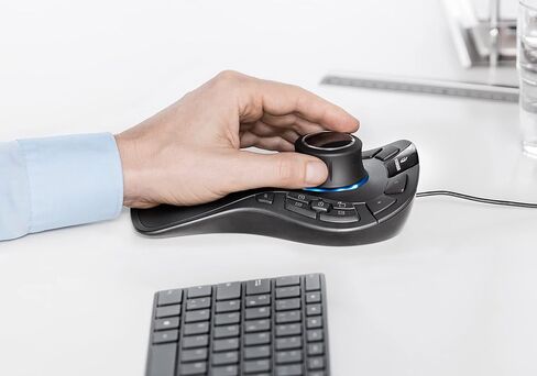 3DConnexion 3DX-700040 SpaceMouse Pro 3D Mouse Keyboard Pro مع Numpad، الولايات المتحدة (QWERTY) in Kuwait