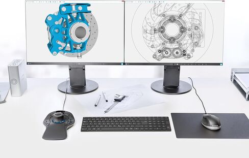 3DConnexion 3DX-700040 SpaceMouse Pro 3D Mouse Keyboard Pro مع Numpad، الولايات المتحدة (QWERTY) in Kuwait