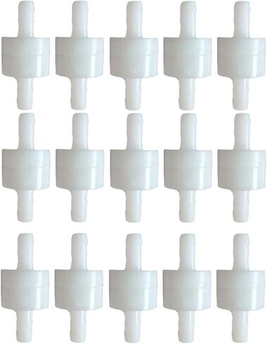 NACX 1/2Inch 12mm One Way Inline Check Valve Non Return Plastic Hose Barb, 8Pcs in Saudi Arabia