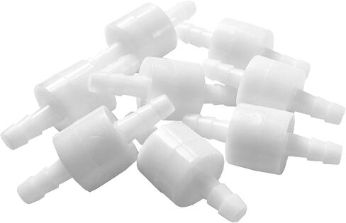 NACX 1/2Inch 12mm One Way Inline Check Valve Non Return Plastic Hose Barb, 8Pcs in Saudi Arabia
