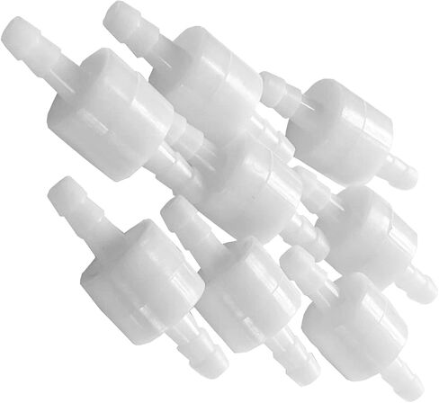 NACX 1/2Inch 12mm One Way Inline Check Valve Non Return Plastic Hose Barb, 8Pcs in Saudi Arabia