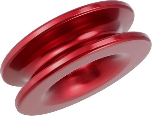 JEUIHAU 2 Pack Winch Snatch Recovery Ring، حلقة استرداد حمراء من الألومنيوم بوزن 41000 رطل لاستعادة شاحنة ATV UTV SUV، مناسبة للتكبل الناعم مع حبال ونش 3/8 بوصة أو 1/2 بوصة in Kuwait