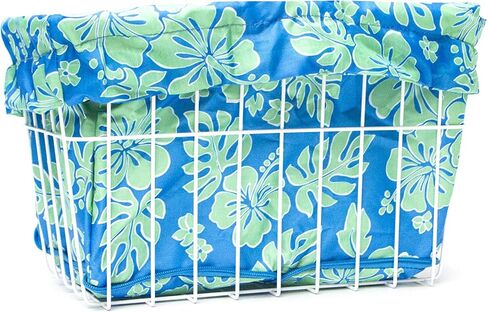 Cruiser Candy Bicycle Basket Liner Tote,Beach Cruiser Basket Cover, EBike Front Wire Or Wicker Bike Basket Fits Up to 15x12x10, Yoga Gym Beach Bag. Weatherproof Bike Bag (Dog PAW) in Saudi Arabia