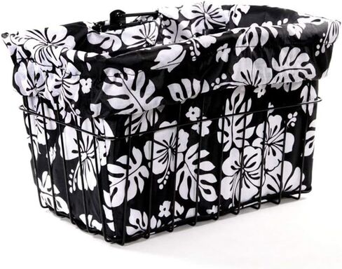 Cruiser Candy Bicycle Basket Liner Tote,Beach Cruiser Basket Cover, EBike Front Wire Or Wicker Bike Basket Fits Up to 15x12x10, Yoga Gym Beach Bag. Weatherproof Bike Bag (Dog PAW) in Saudi Arabia