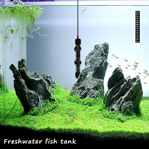 DOMICA 50W Aquarium Heater, Submersible Heater for Small Fish Tank with Free Thermometer Sticker in Kuwait
