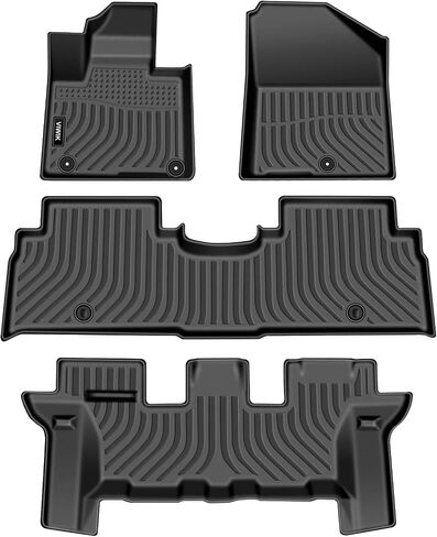 VIWIK Floor Mats Compatible for 2016-2020 Sorento 7 Seat, Car Mats All Weather Protection Custom Floor Liners Full Set Include 1st/2nd/3rd Row Front & Rear, Automotive Floor Mats TPE Black in Saudi Arabia