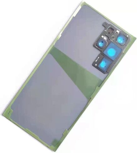 غطاء زجاجي خلفي لهاتف Galaxy S22 Ultra غطاء زجاجي بديل مقاوم للماء مع عدسة زجاجية للكاميرا وأجزاء شريط لهاتف Samsung Galaxy S22 Ultra S908 + أدوات (أسود فانتوم) in Saudi Arabia