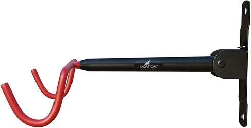 NOA Bike Wall Mount Bike Hanger | Foldable Horizontal Bicycle Rack for for All Kinds of Bicycles, Mountain Bikes, Folding Bikes, Road Bikes and Beach Bikes - Red in Saudi Arabia
