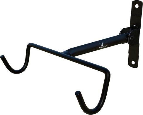 NOA دراجة جدار جبل شماعات الدراجة | حامل دراجة أفقي قابل للطي لجميع أنواع الدراجات والدراجات الجبلية والدراجات القابلة للطي ودراجات الطرق ودراجات الشاطئ - أحمر in Kuwait