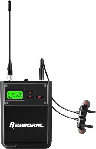 Wireless in Ear Monitor System UHF Channels Auto Scan Frequency Wireless Earphone Ransmitter and Bodypacks Monitoringwith 262ft for Stage,Monitoring in Saudi Arabia