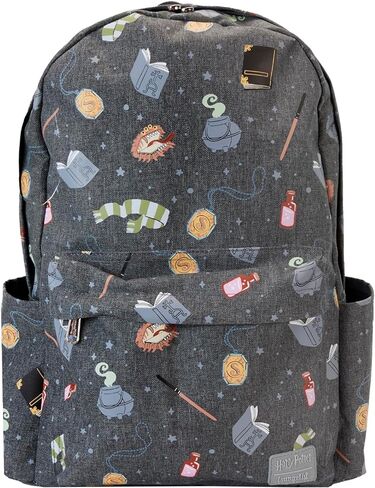 Loungefly WB Harry Potter School Nylon Backpack, Amazon Exclusive in Saudi Arabia