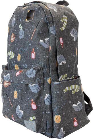Loungefly WB Harry Potter School Nylon Backpack, Amazon Exclusive in Saudi Arabia