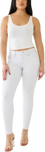 True Religion Women's Jennie Curvy Skinny Big T Flap Jean in Saudi Arabia