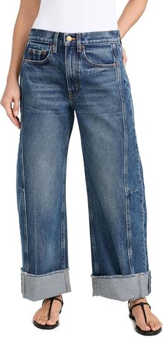 B Sides Women's Relaxed Cuffed Lasso Jeans in Saudi Arabia