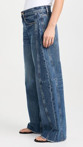 B Sides Women's Relaxed Cuffed Lasso Jeans in Saudi Arabia