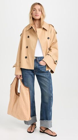 بنطال جينز Lasso نسائي مريح بأساور من B Sides in Kuwait