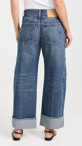 بنطال جينز Lasso نسائي مريح بأساور من B Sides in Kuwait