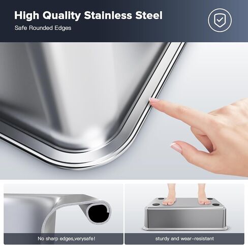 LEMPISH Stainless Steel Cat Litter Box with Top Lid, Large Kitty Litter Box for Big Cats, XL Metal Litter Box with High Sides, Never Absorbs Odors, Easily Cleaning, Anti-Urine Leakage in Saudi Arabia