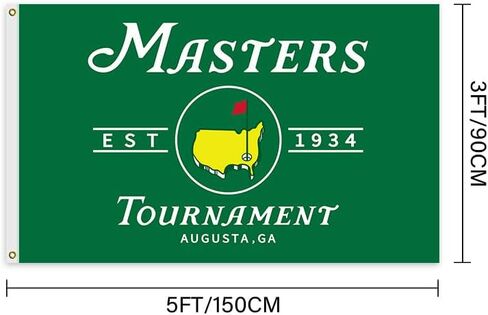 Masters Flag Golf Banner Flag 3x5 Feet Banner Funny Poster Durable Cool Tapestry Man Cave Wall Decor With Brass Grommets For College Dorm Room Decoration,Bedroom,Outdoor,Parties,Gift,Indoor,Ceiling,Garden,Garage,Home,House. in Saudi Arabia