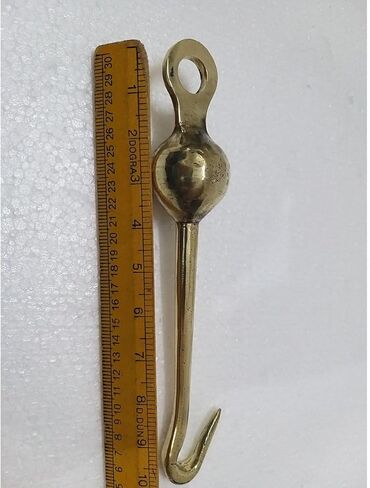 مصفق جرس نحاسي - صوت رائع - معبد/كنيسة/ديني/تقليدي/مدرسة/كلية - نحاس: الطول: 11 بوصة (520) in Kuwait