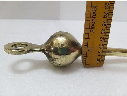 مصفق جرس نحاسي - صوت رائع - معبد/كنيسة/ديني/تقليدي/مدرسة/كلية - نحاس: الطول: 11 بوصة (520) in Kuwait