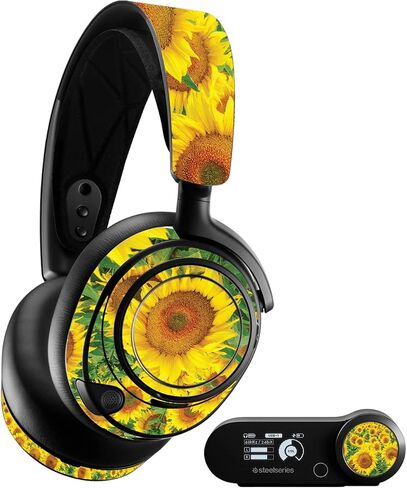 غلاف MightySkins متوافق مع SteelSeries Arctis Nova Pro - حقل عباد الشمس | غطاء ملتف واقٍ ومتين وفريد ​​من نوعه من الفينيل | سهل التطبيق والإزالة وتغيير الأنماط | صنع في الولايات المتحدة الأمريكية in Saudi Arabia
