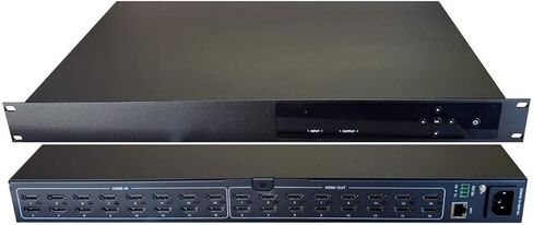 16x16 HDMI Matrix Switcher 18gbps 4K HDR Dolby Vision HDCP2.2 HDTV مدخلات التوجيه المخرجات محدد SPDIF Audio CONTROL4 Savant Home Automation in Kuwait