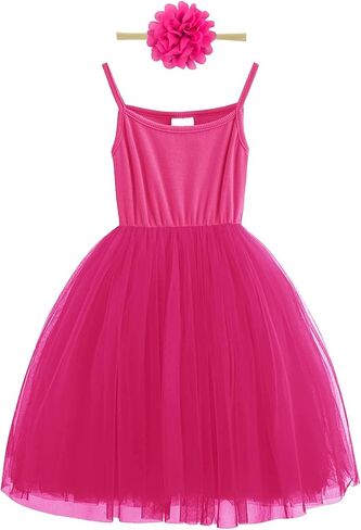Baby Toddler Girl Tulle Tutu Dress Easter Flower Girl Photoshoot Birthday Party Princess Dress in Saudi Arabia